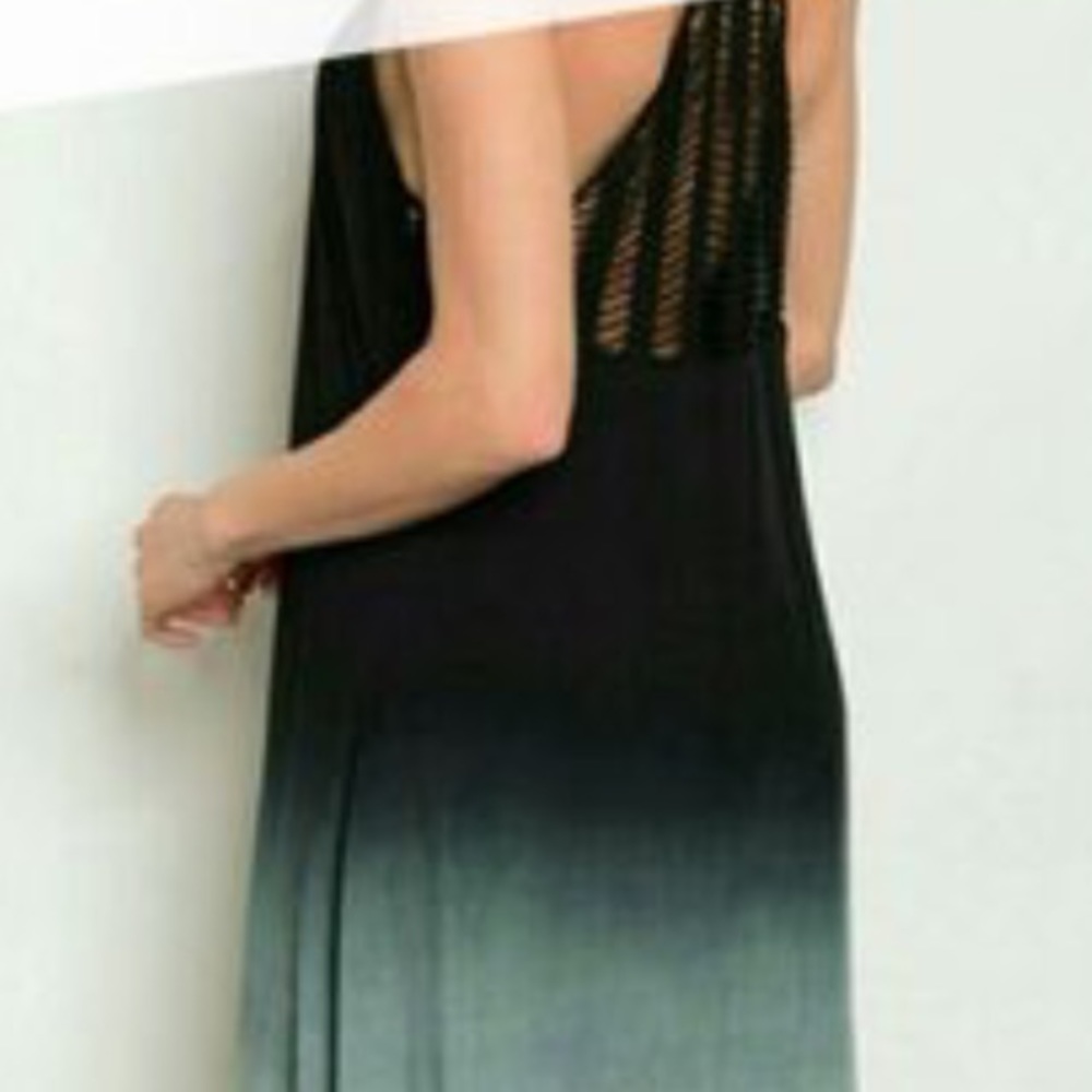 Black ombré maxi dress size small